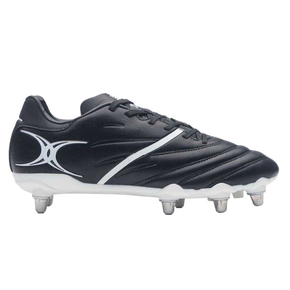 Gilbert Unisex Adult Sidestep X20 Soft Ground Football Boots / Black/White